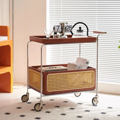 Equipages Diligence Rolling Side Table Serving Trolley