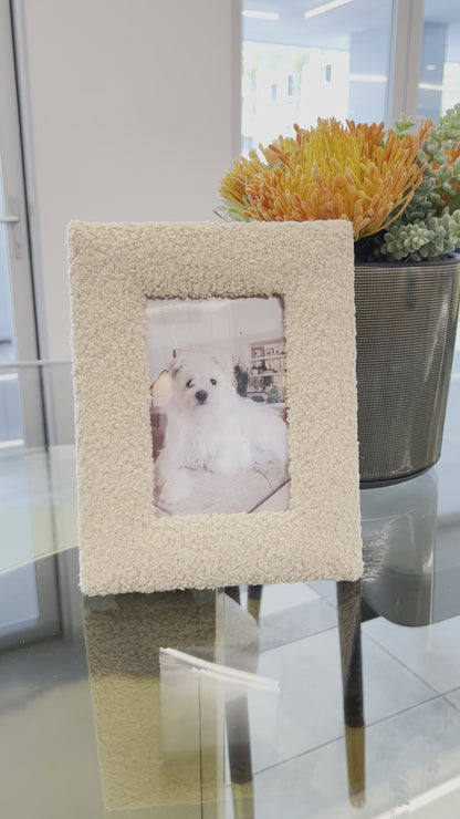 Fuzzy Sherpa Picture Frame