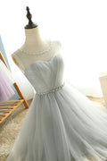 Cute tulle short prom dress, bridesmaid dress