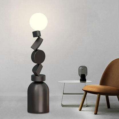 Moon Totem Sculptural Floor Lamp