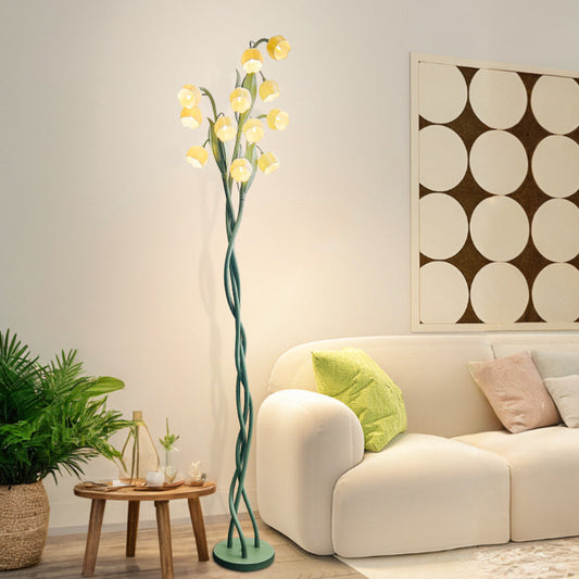Lily Bloom Flower Floor Lamp – Adjustable Petal Light with Tri-Color Modes