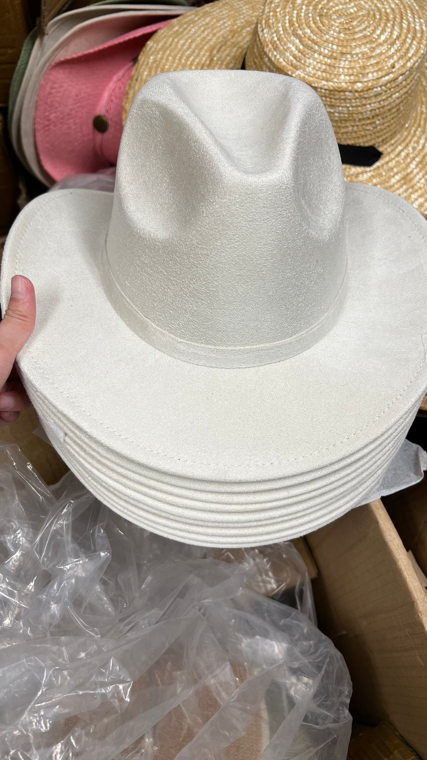 Suede Ivory Cowboy Hat