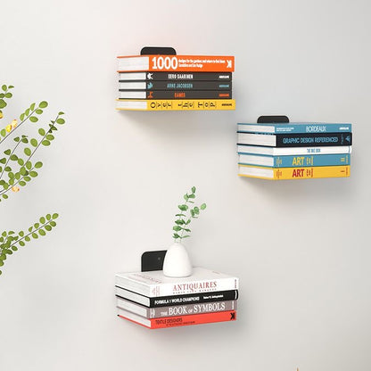 Minimalist Floating Bookshelf – Invisible Wall-Mounted Storage for Books & Decor Set of 3