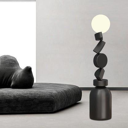 Moon Totem Sculptural Floor Lamp