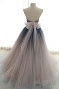 Unique tulle long prom dress tulle formal dress