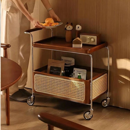 Equipages Diligence Rolling Side Table Serving Trolley
