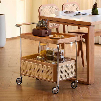 Equipages Diligence Rolling Side Table Serving Trolley