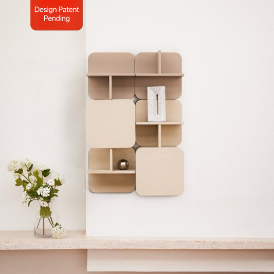 Modern Floating Wall Shelf with Storage – Minimalist Modular Design for Home & Office