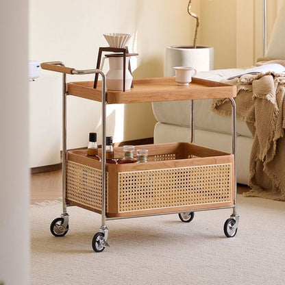 Equipages Diligence Rolling Side Table Serving Trolley