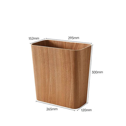 Wooden-Style Trash Bin with Lid – Modern & Functional Design