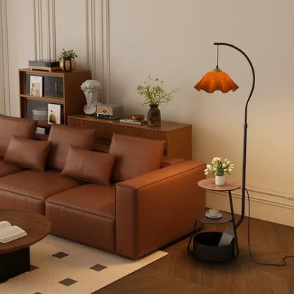 Modern Multi-Functional Floor Lamp with Shelves