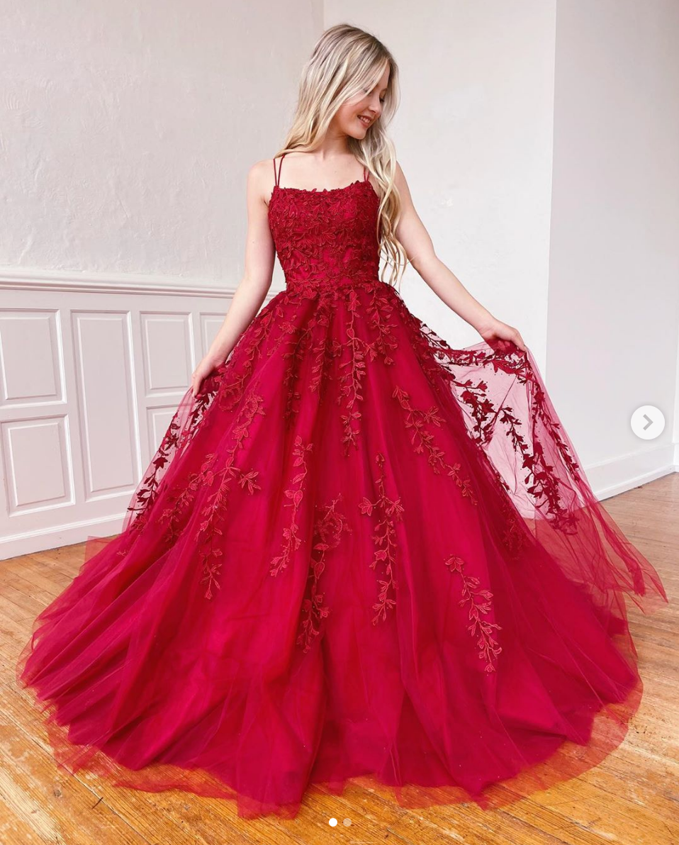 Yellow tulle lace long prom dress yellow lace formal dress