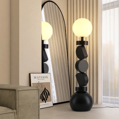 Moon Totem Sculptural Floor Lamp