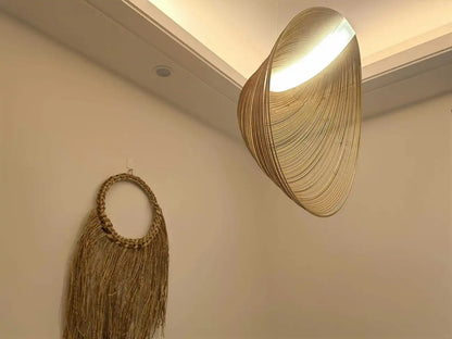 Sculptural Pendant Light – Modern Curved Minimalist Chandelier