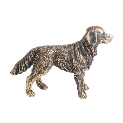 Brass Dog Figurine – Loyal Guardian & Elegant Decor