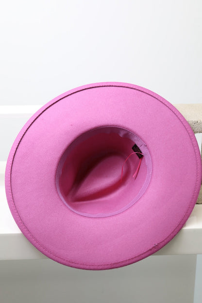 Wide Brim Lavender Fedora Hats