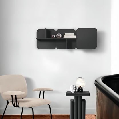 Modern Floating Wall Shelf with Storage – Minimalist Modular Design for Home & Office