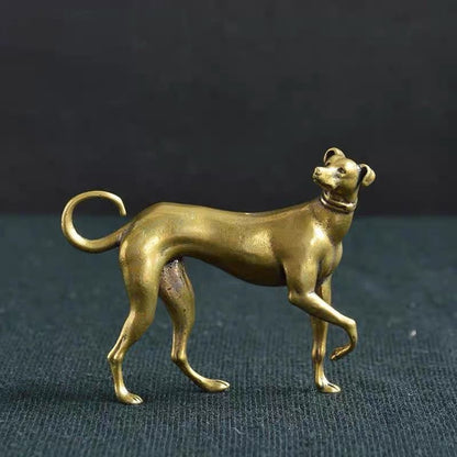 Mini Brass Dog Figurine – Symbol of Loyalty & Protection