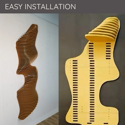 Parametric 3D Wall Art | Modern Vertical & Horizontal Abstract Panel | Acoustic Sculpture