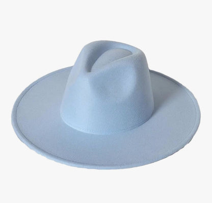 Wide Brim Mint Fedora Hats