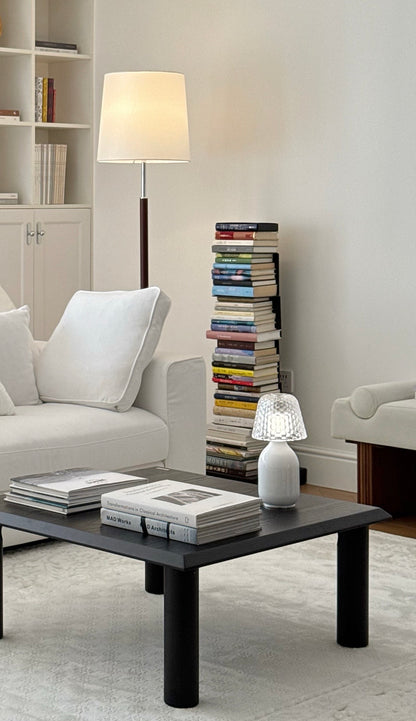 Floating Bookshelf - Vertical Storage | Space-Saving Metal Bookcase for Home & Office