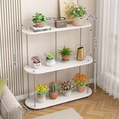 Eden Tiered Rolling Plant Stand | 3-Tier Multi-Functional Display Cart
