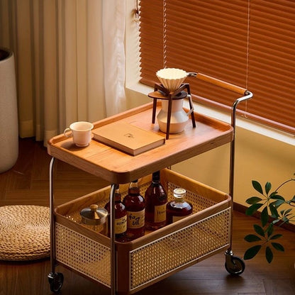 Equipages Diligence Rolling Side Table Serving Trolley