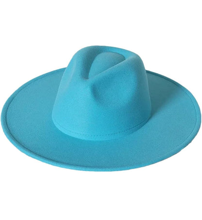 Wide Brim Mint Fedora Hats