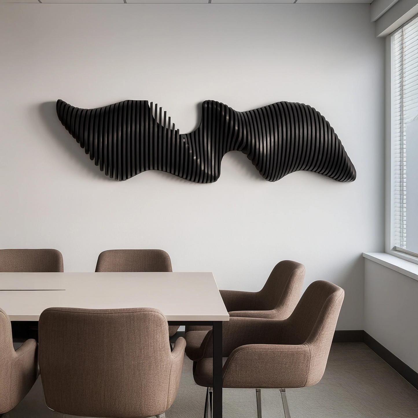 Parametric 3D Wall Art | Modern Vertical & Horizontal Abstract Panel | Acoustic Sculpture