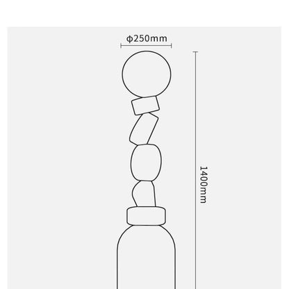 Moon Totem Sculptural Floor Lamp