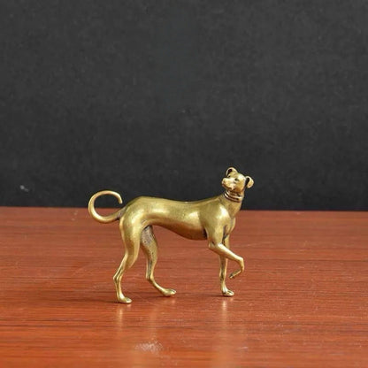 Mini Brass Dog Figurine – Symbol of Loyalty & Protection