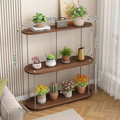 Eden Tiered Rolling Plant Stand | 3-Tier Multi-Functional Display Cart