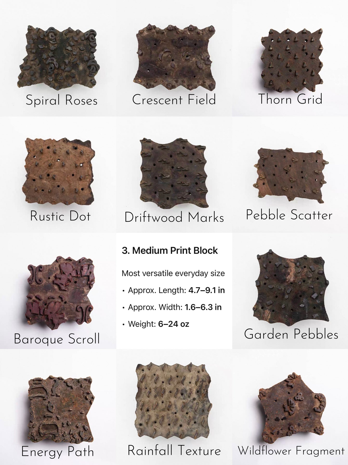 Vintage Hand-Carved Indian Wooden Block Stamp | Artisan Tabletop Decor & Textile Press