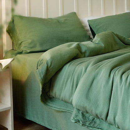 Premium Cotton 4-Piece Bedding Set – Soft Washed Finish