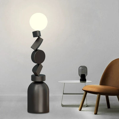 Moon Totem Sculptural Floor Lamp