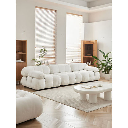 Cloud Couch White Tatul 114" Upholstered Modular Couch