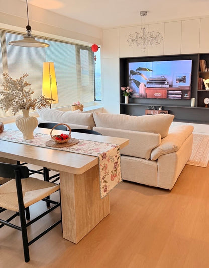 Cloud-Plush Modular Chenille Sofa - Deep Seating & Natural Latex