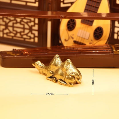 Miniature Brass Camel Figurine – Symbol of Endurance, Prosperity & Safe Travels