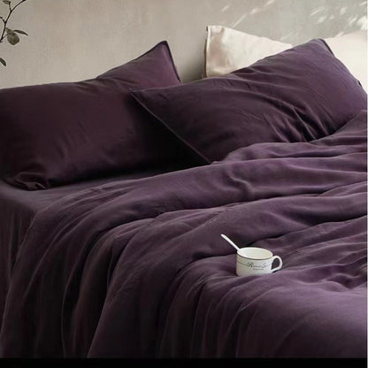 Premium Cotton 4-Piece Bedding Set – Soft Washed Finish