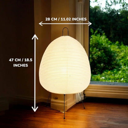 Japanese-Style Rice Paper Lantern Lamp – Handmade Decorative Lighting