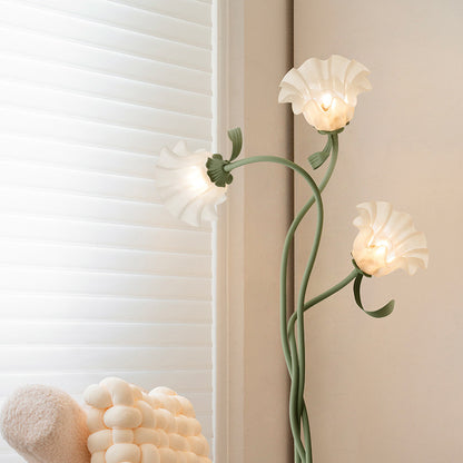Flower Floor Lamp with Adjustable Petals – 3-Color Dimmable Blooming Light
