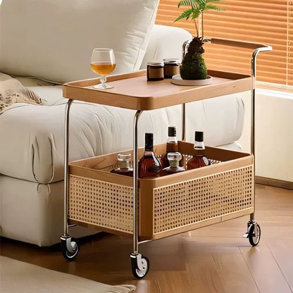 Equipages Diligence Rolling Side Table Serving Trolley