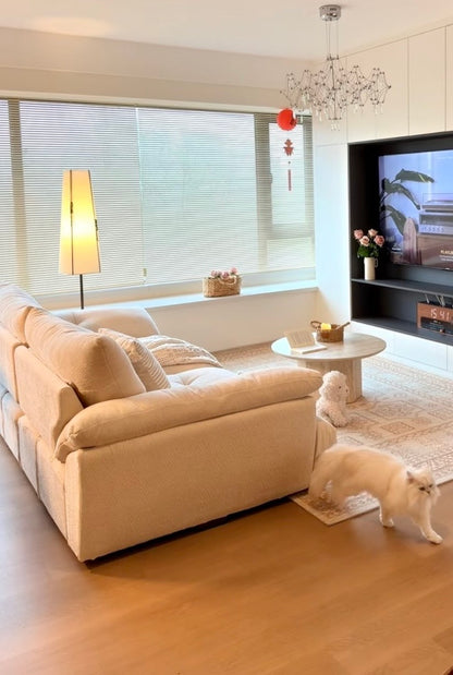 Cloud-Plush Modular Chenille Sofa - Deep Seating & Natural Latex