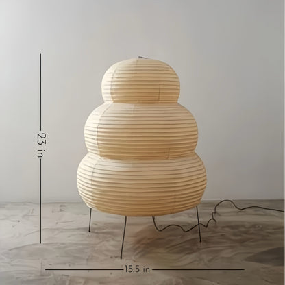Japanese Wabi-Sabi Curvy Floor Lantern Lamp