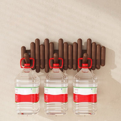 Solid Wood Coat Rack – Wall-Mounted Expandable Hanger