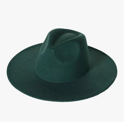 Wide Brim Mint Fedora Hats