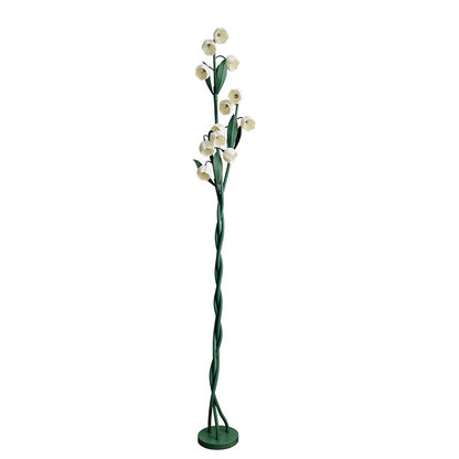 Lily Bloom Flower Floor Lamp – Adjustable Petal Light with Tri-Color Modes