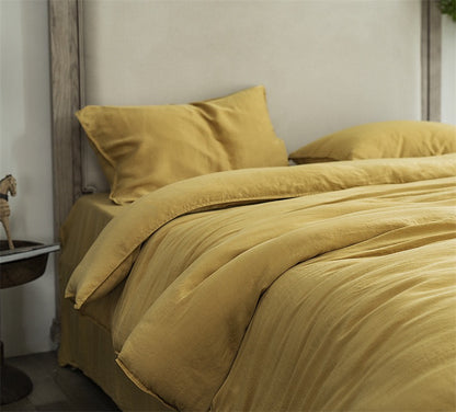 Premium Cotton 4-Piece Bedding Set – Soft Washed Finish