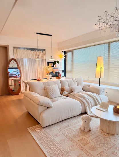 Cloud-Plush Modular Chenille Sofa - Deep Seating & Natural Latex