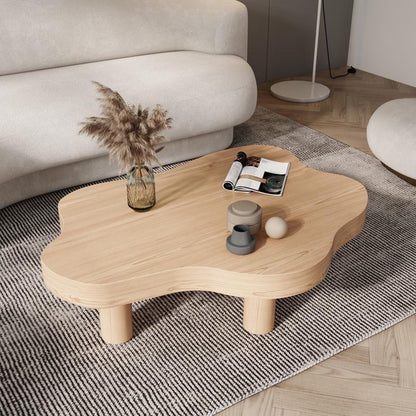 Minimalist Cloud Shaped Coffee Table, unique creative irregular cloud-shaped coffee table
